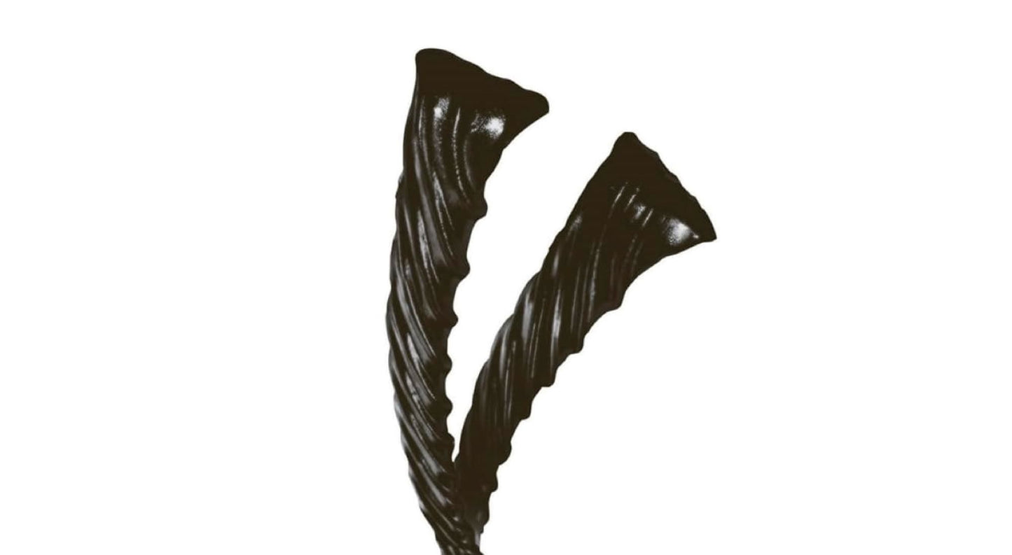 2 Packs | Twizzlers Black Licorice Twists | Soft Chewy Candy | 375g x 2