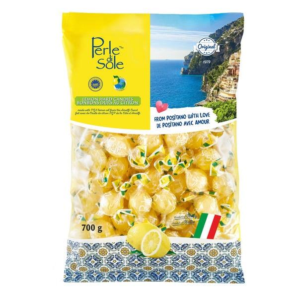 700g | Perle di Sole Amalfi Lemon Drops | Italian Hard Candy