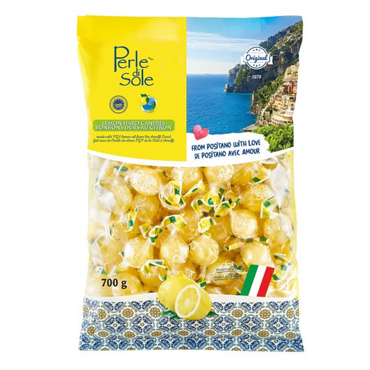 700g | Perle di Sole Amalfi Lemon Drops | Italian Hard Candy